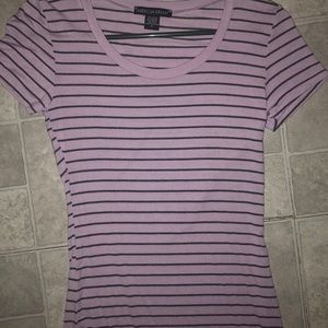 Fitted Striped Purple Shirt‼️